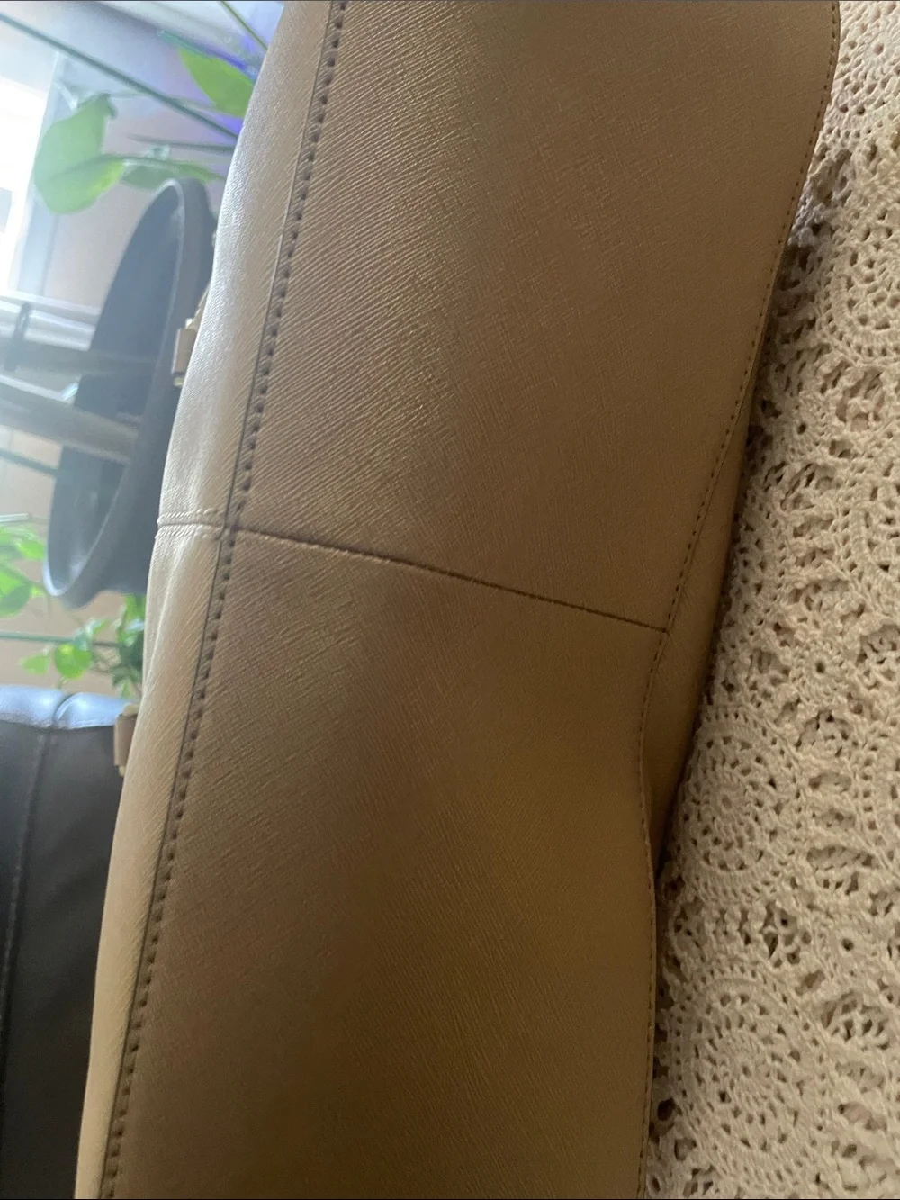 Calvin Klein Metallic Gold Satchel Purse